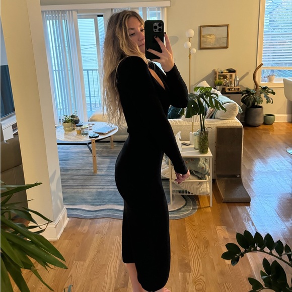 NWT Zara ribbed midi dress - Picture 2 of 6